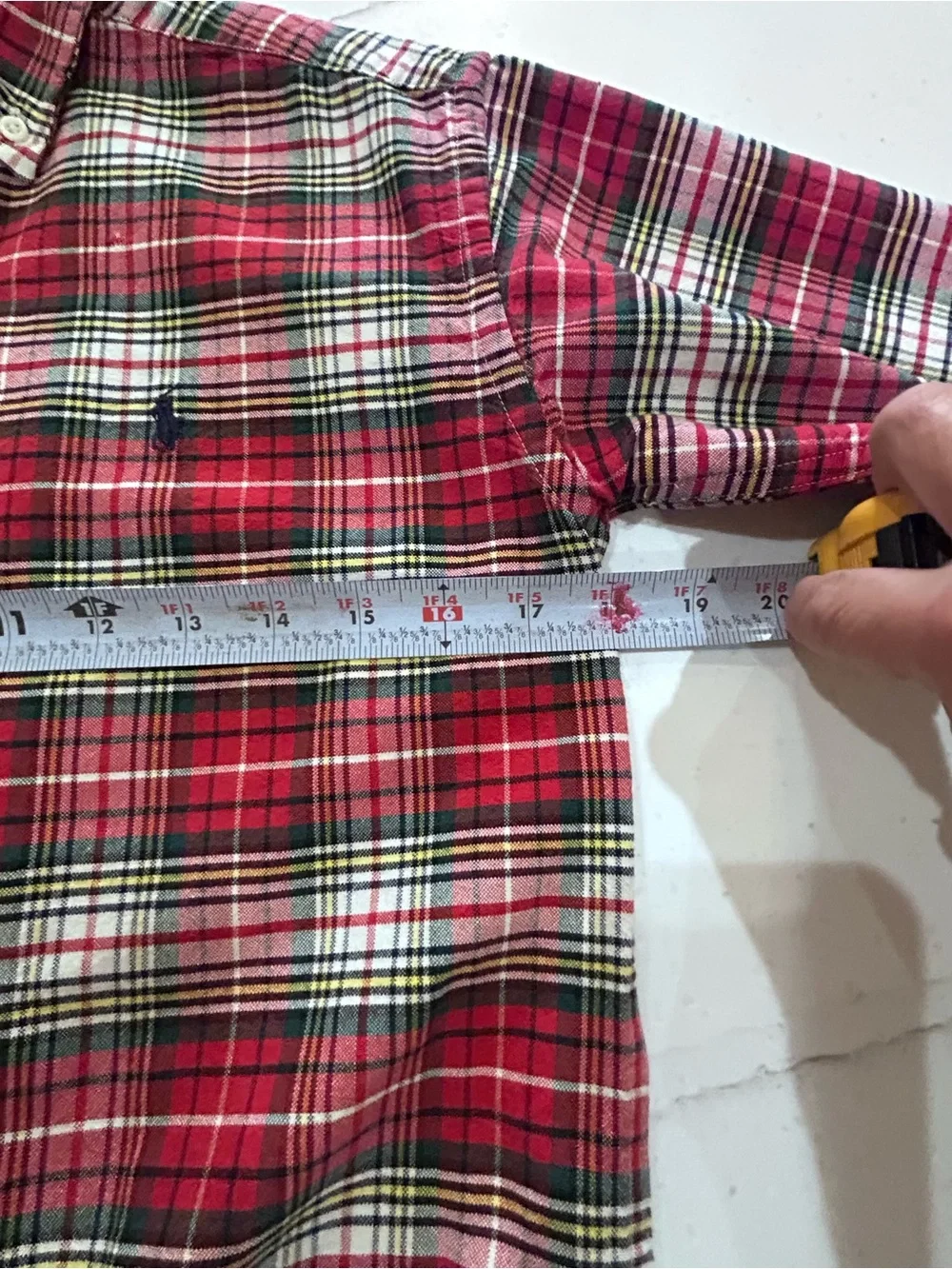 Kids RALPH LAUREN POLO size M 12/14 Plaid Button-Down Shirt - Classic Casual